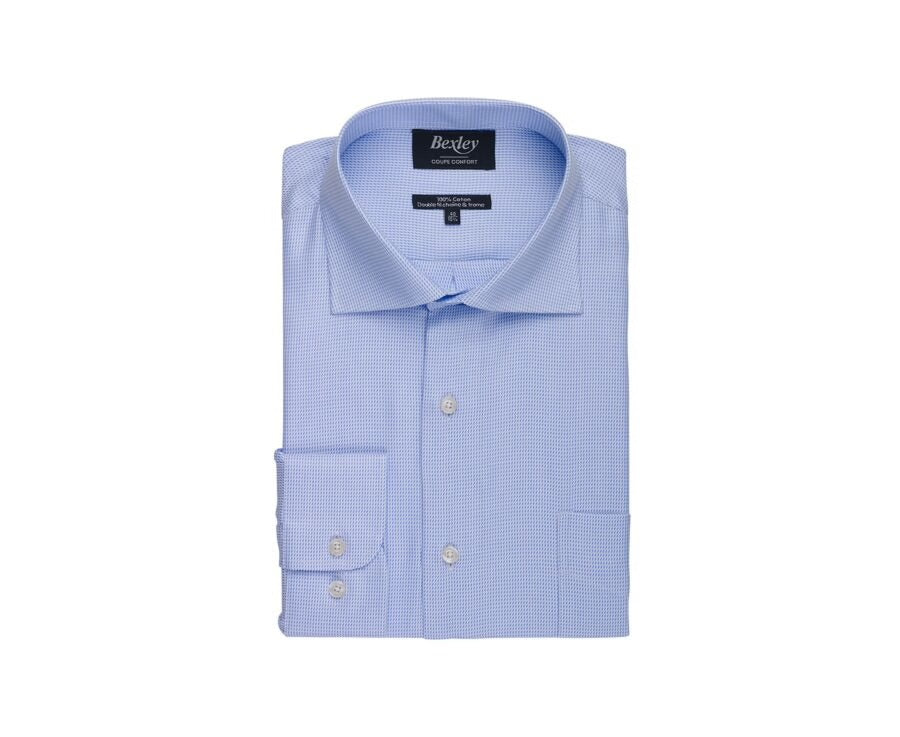 Chemise Savino Bleu Clair Blanc