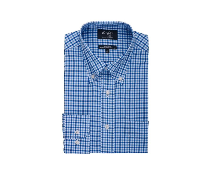 Chemise Cullen Blanc Bleu Ciel