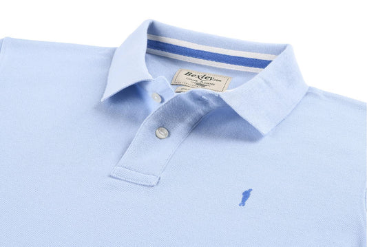 Polo Bleu Ciel homme - ANDY II - Coupe ajustée - Bexley