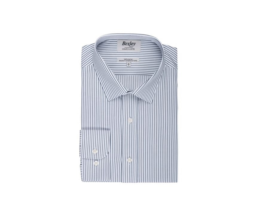 Chemise Geoffroy Blanc Vert Foncé