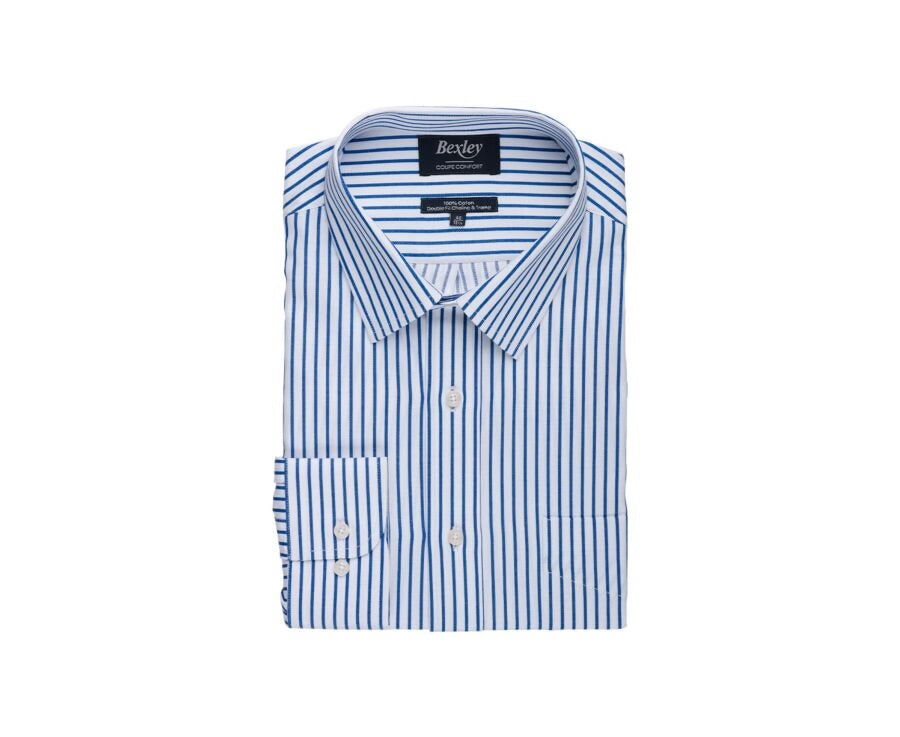 Chemise Noélien Blanc Navy