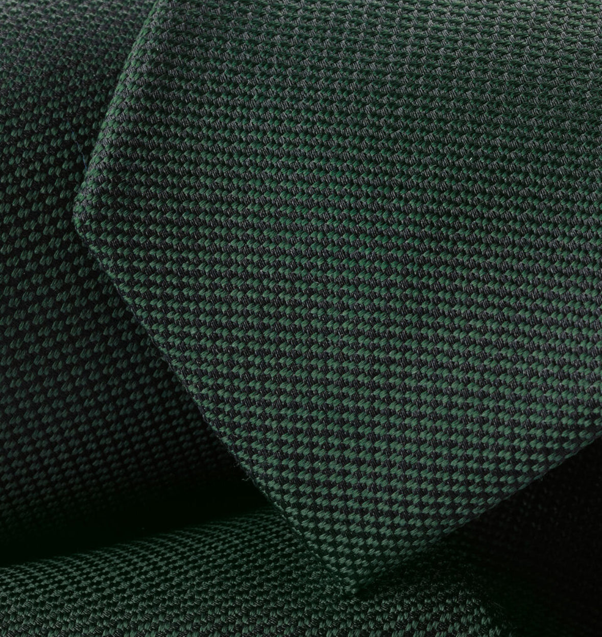 Cravate fine en soie - Vert foncé Bexley