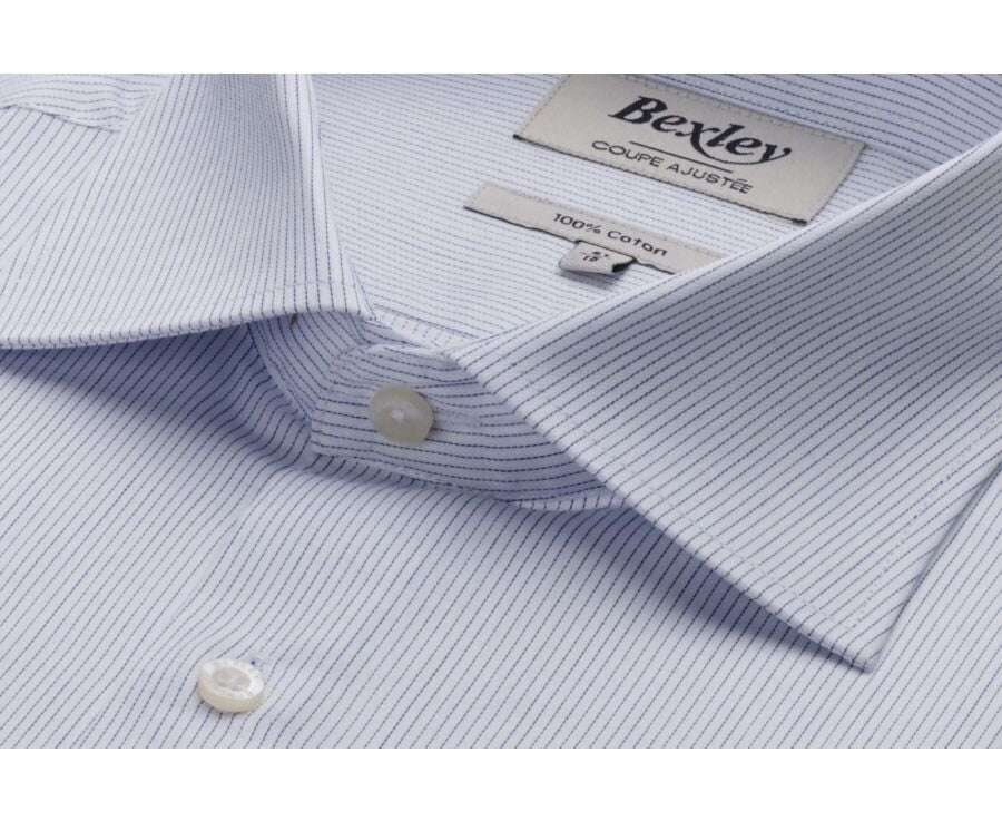 Chemise Santino Blanc Navy
