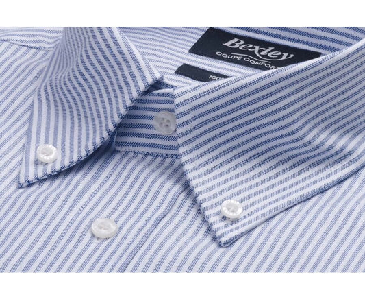 Chemise Kevon Navy Blanc