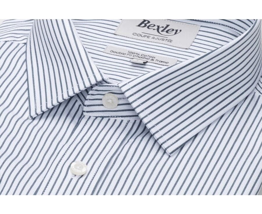 Chemise Geoffroy Blanc Vert Foncé