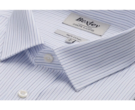 Chemise Clairemont Blanc Navy Bleu