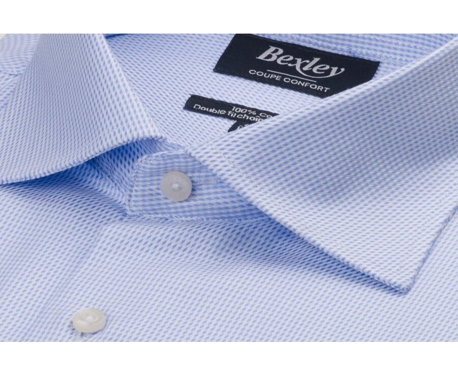 Chemise Savino Bleu Clair Blanc