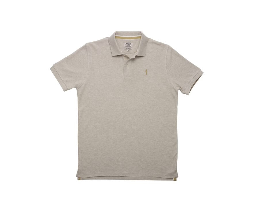 Polo Beige Chiné homme - ANDY II - Coupe ajustée - Bexley