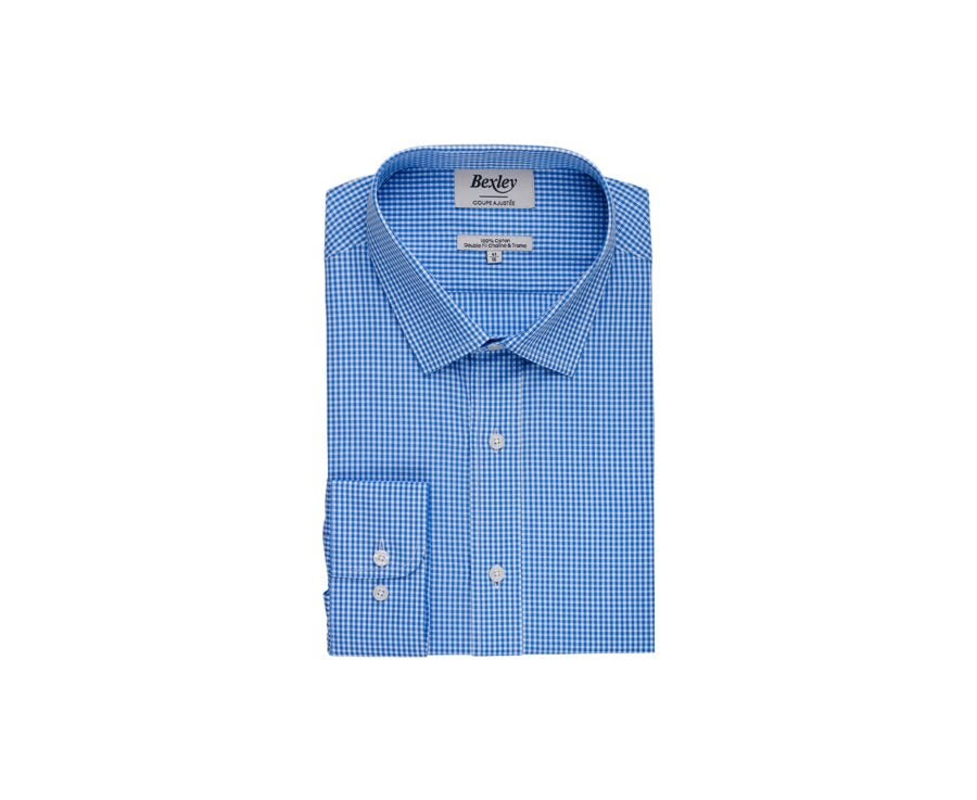 Chemise Valaire Bleu Clair Blanc