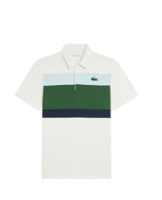 Polo à rayures imprimées - Farine & Vert