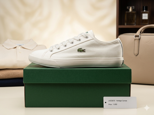 Sneakers Backcourt en tissu - Off White Lacoste