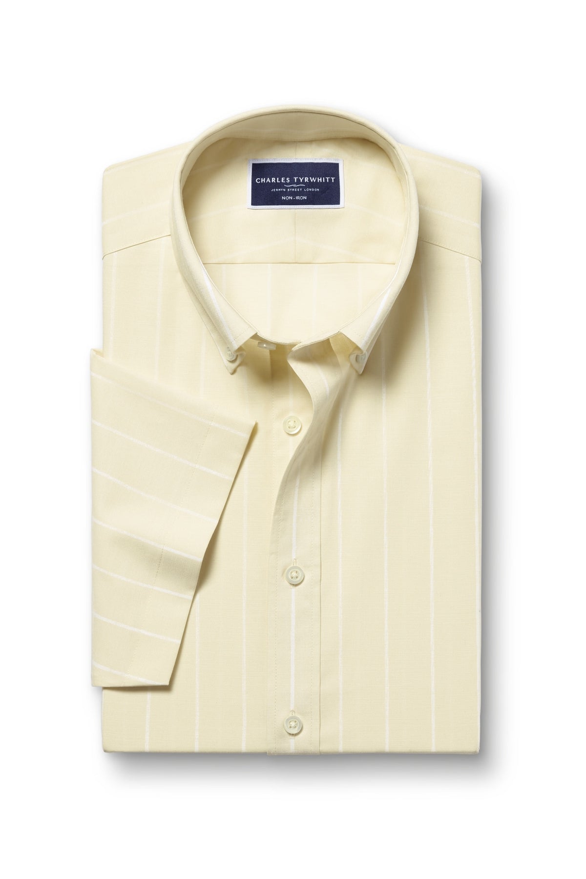 Chemise coupe slim en twill à motif carreaux, couleur gris argenté - Charles Tyrwhitt